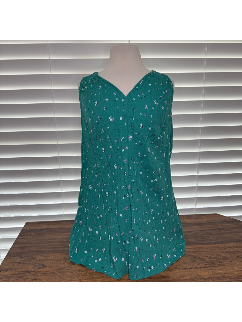 Target Brand Green Floral Woman's Blouse